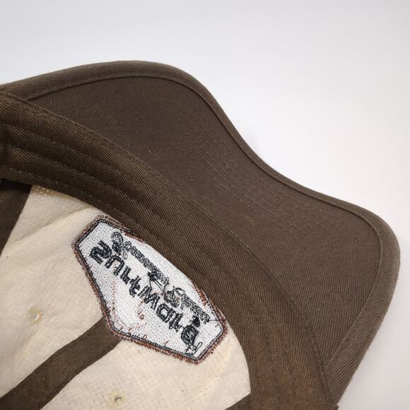 Surfware Hawaiian Classics snapback Trucker Hat Brown On Adjustable Mesh Back - Picture 8 of 9